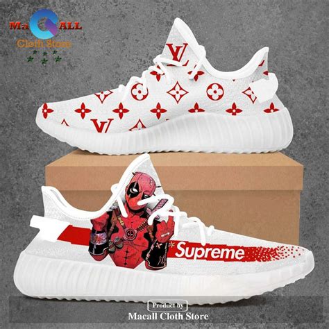 louis vuitton deadpool yeezys